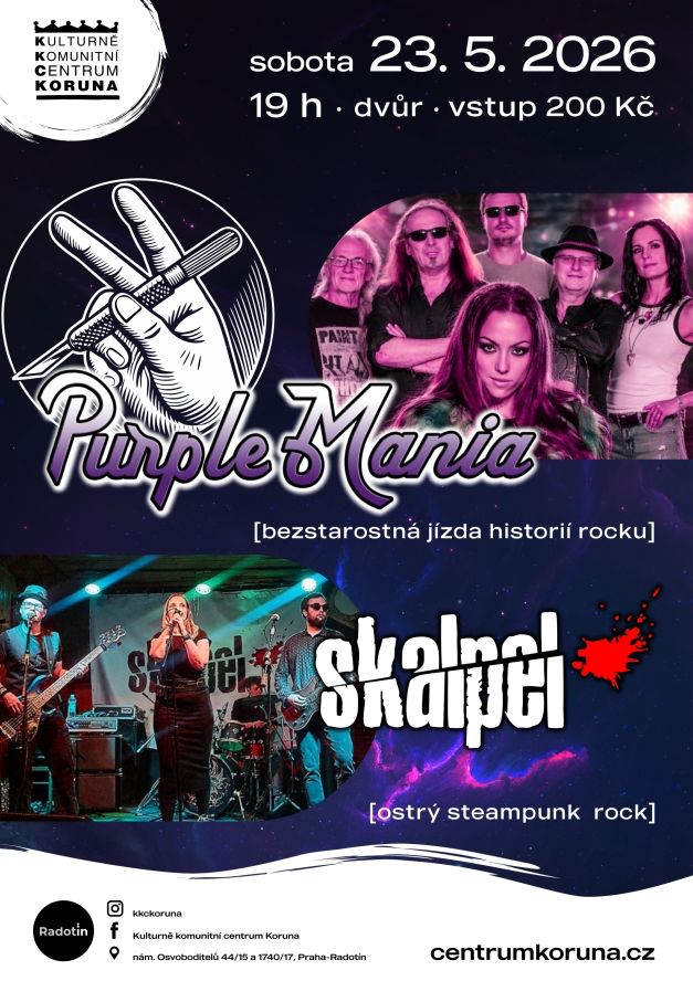 Purple Mania Koncert Konzerte Shows KC Koruna